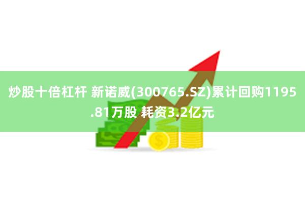 炒股十倍杠杆 新诺威(300765.SZ)累计回购1195.81万股 耗资3.2亿元