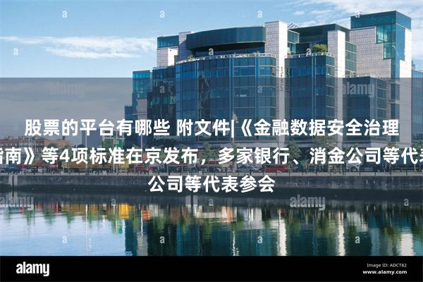 股票的平台有哪些 附文件|《金融数据安全治理实施指南》等4项标准在京发布，多家银行、消金公司等代表参会